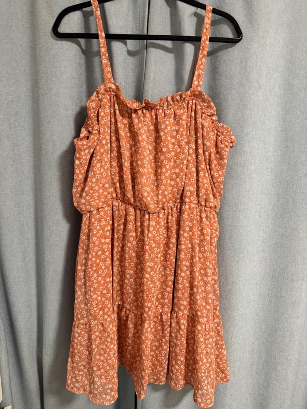 Liberty Love Orange Floral Mini Dress